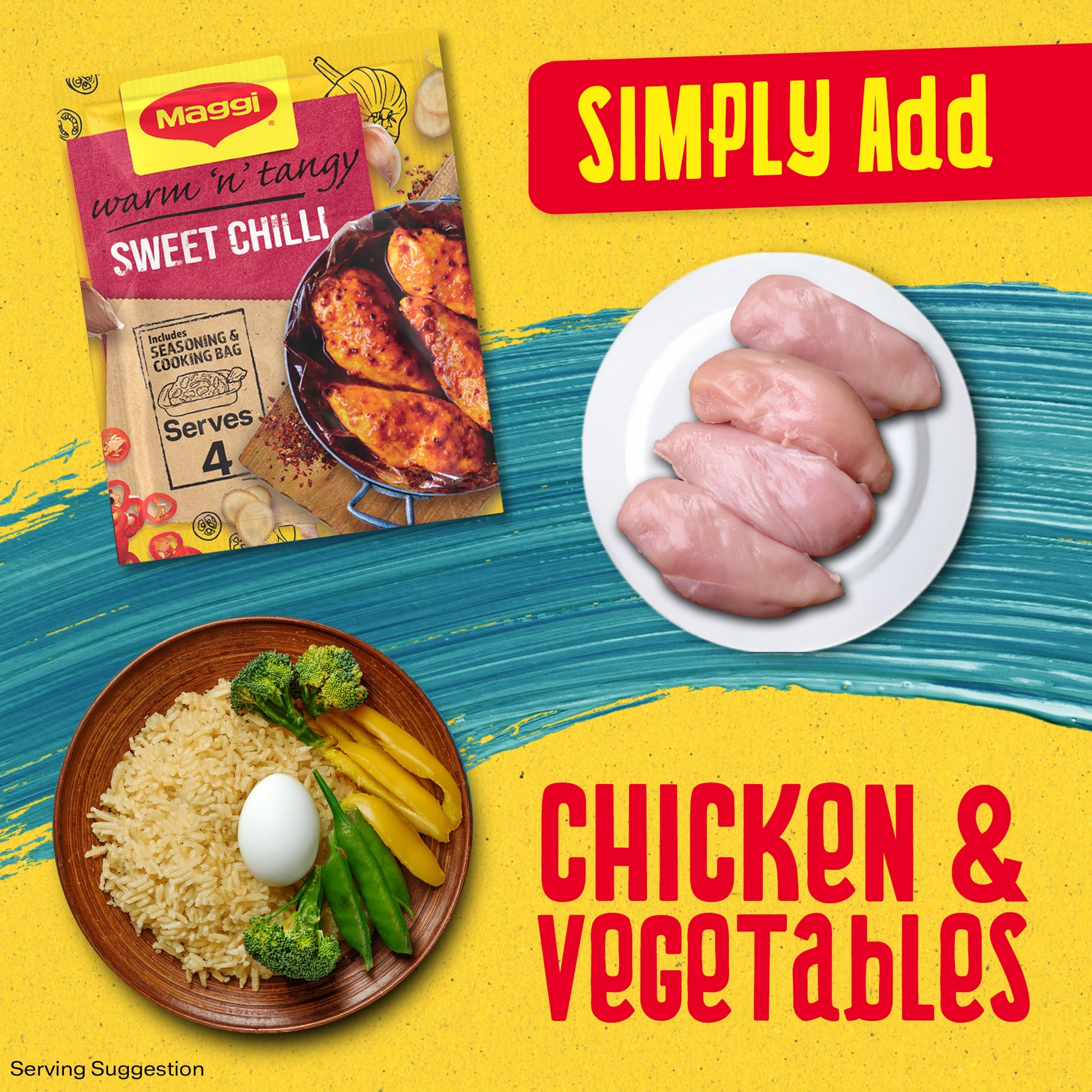 Maggi So Juicy Sweet Chilli Chicken Recipe Mix 41g thumbnail 4