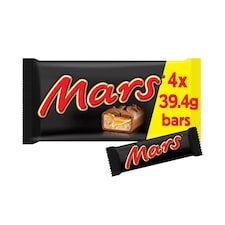 Mars Chocolate Bars Multipack 4 X 39.4g 157.6G