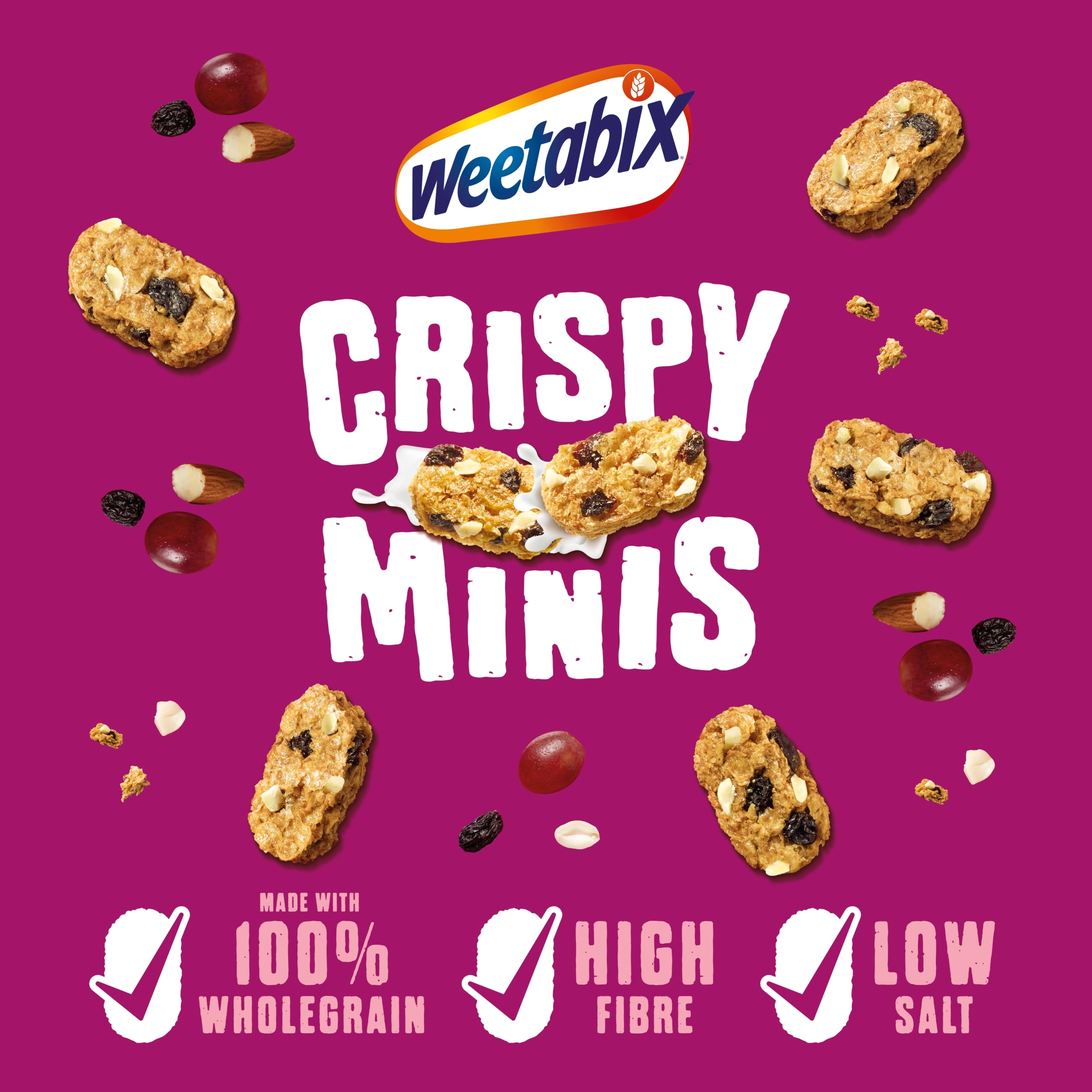 Weetabix Crispy Minis Fruit & Nut Cereal 500G thumbnail 3