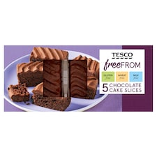 Tesco Free From Chocolate Cake Slices 5 Pack