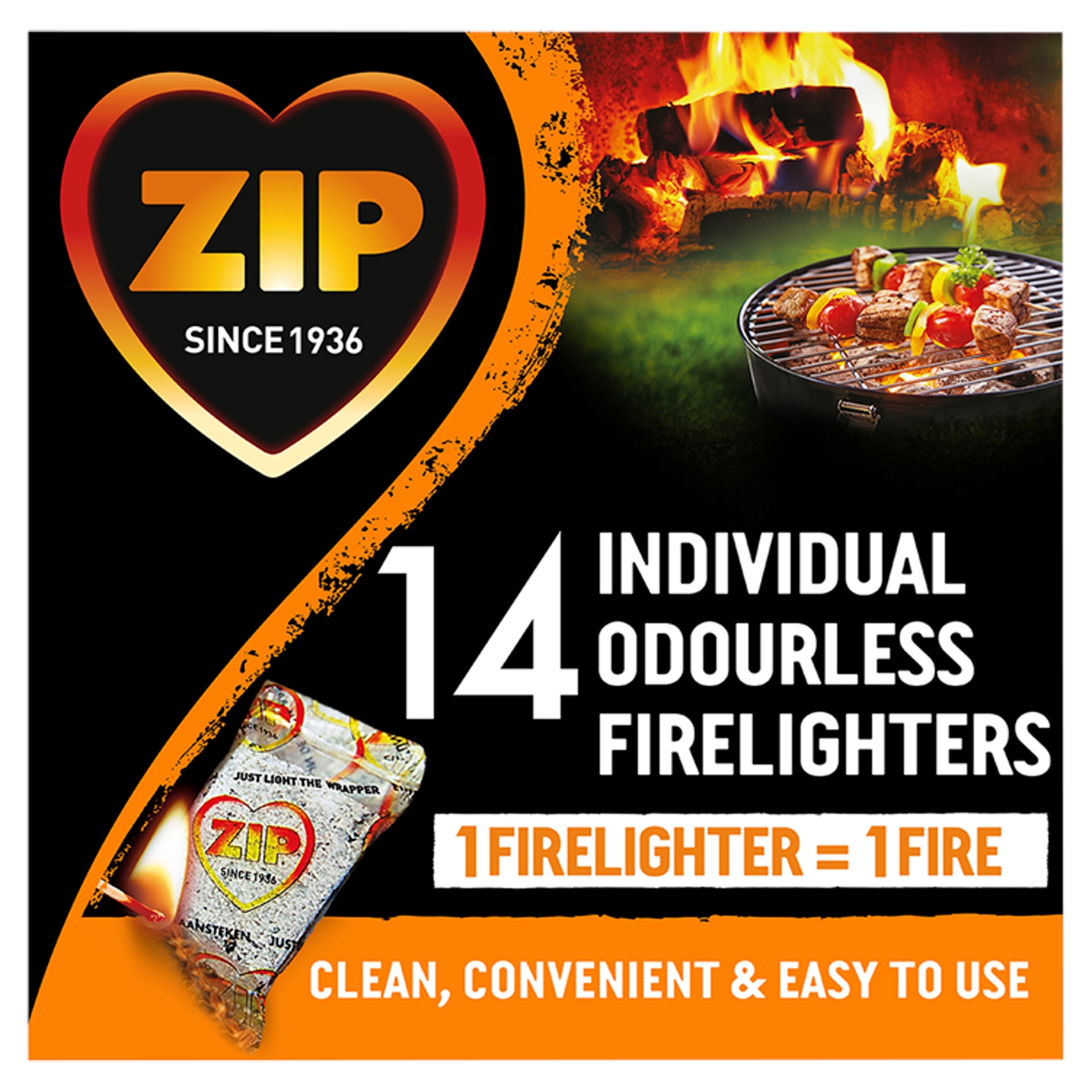 Zip Odourless Firelighters 14 Pack