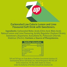 7UP Zero Sugar Lemon & Lime Cans 18 x 330ml thumbnail 2