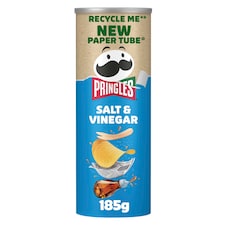 Pringles Salt & Vinegar Sharing Crisps 185g