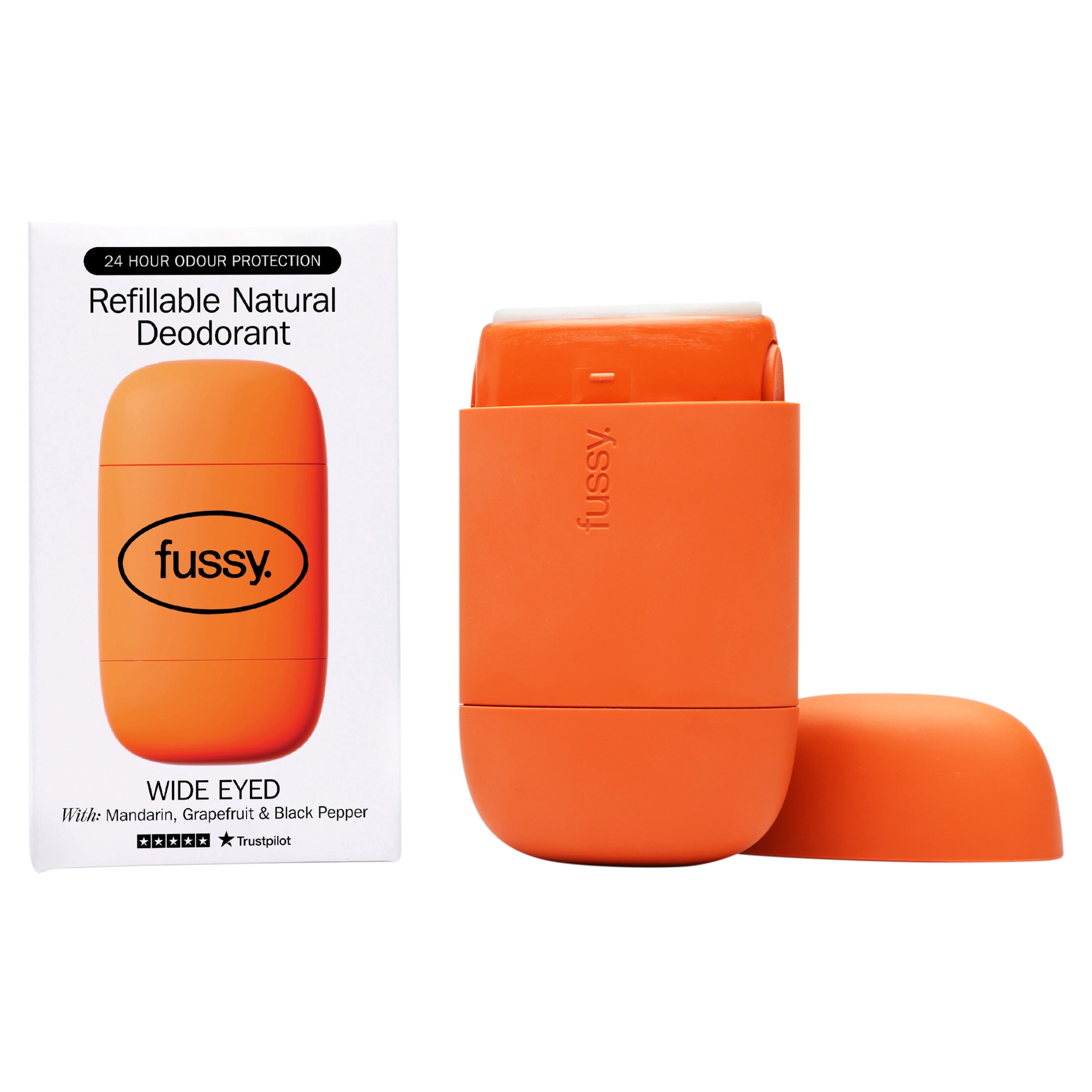 Fussy Refillable Natural Deodorant Wide Eyed 40G thumbnail 2