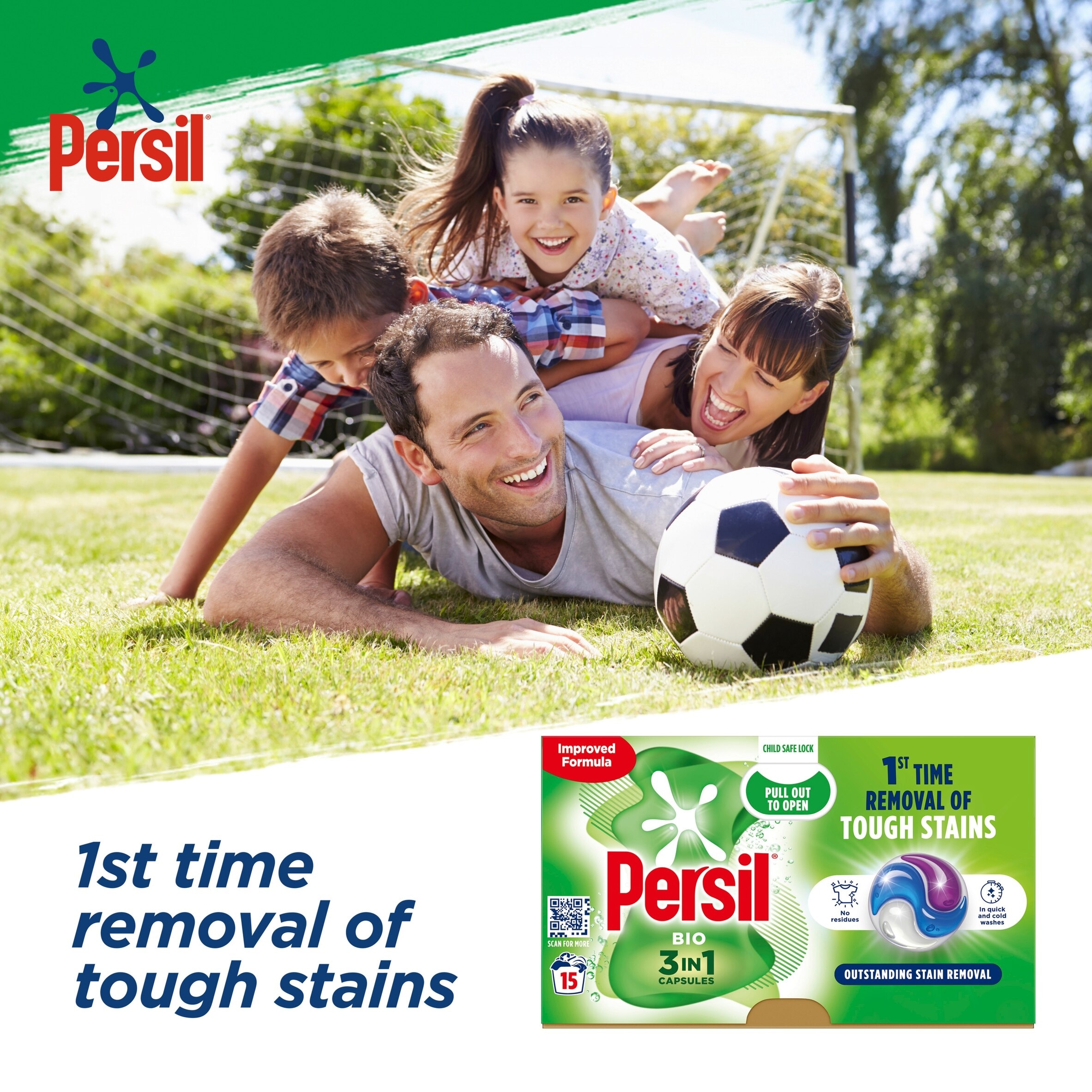Persil Bio 3 In1 Laundry Washing Capsules 15 Washes 316.5G thumbnail 2
