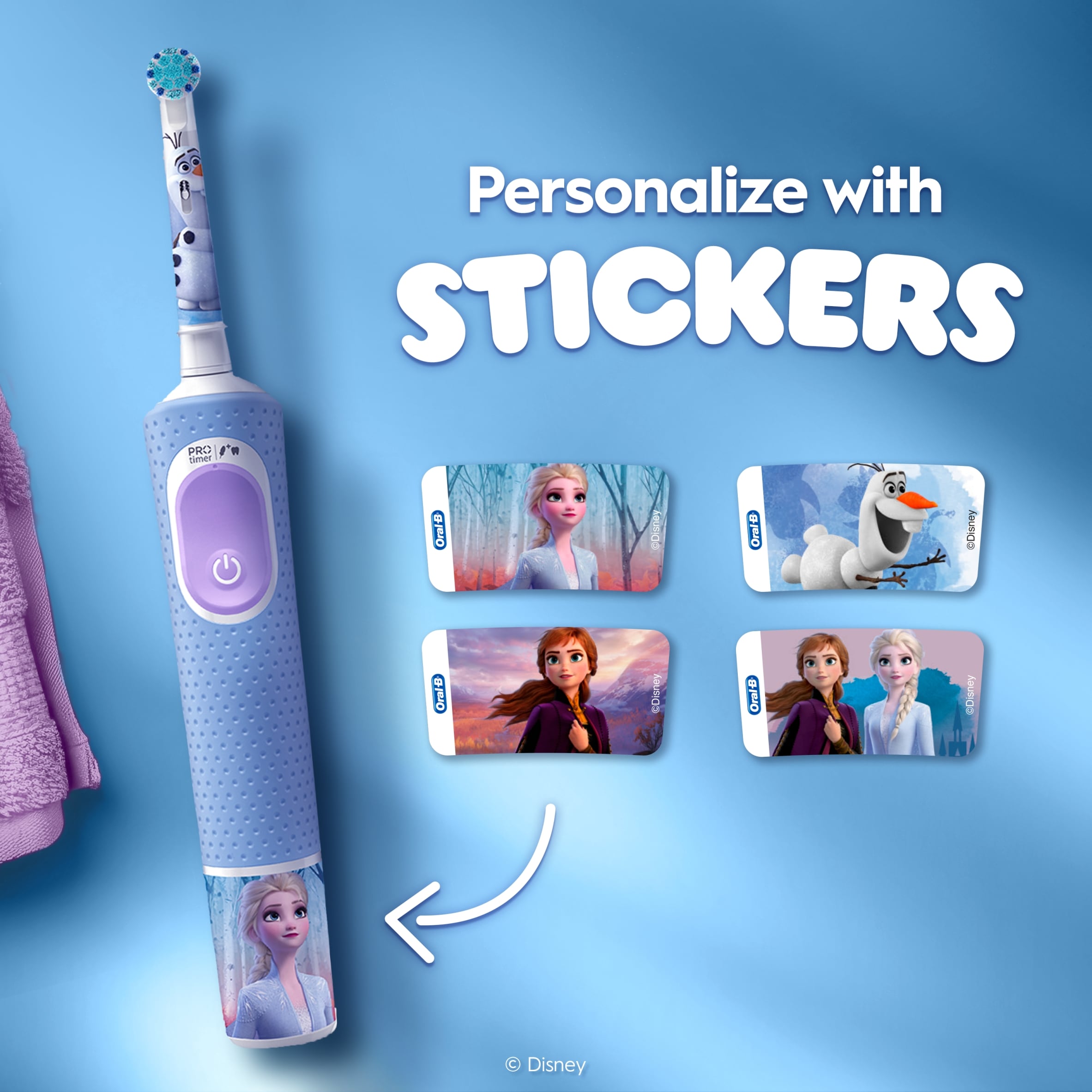 Oral-B Pro Kids 3+ Disney Frozen Electric Toothbrush thumbnail 5