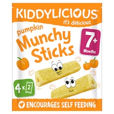 Kiddylicious Pumpkin Munchy Sticks 4x4g