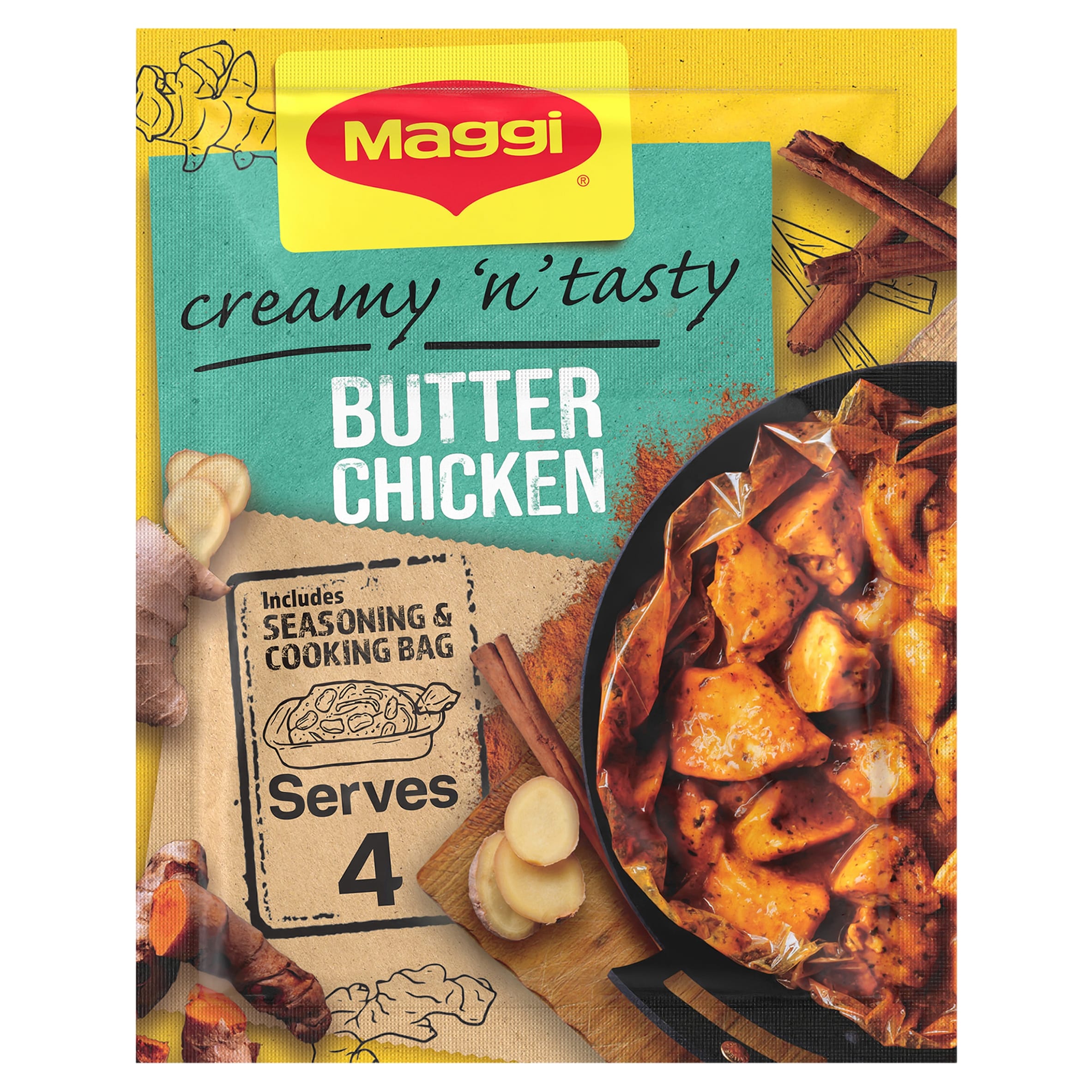 Maggi So Juicy Creamy Butter Chicken Recipe Mix 41g