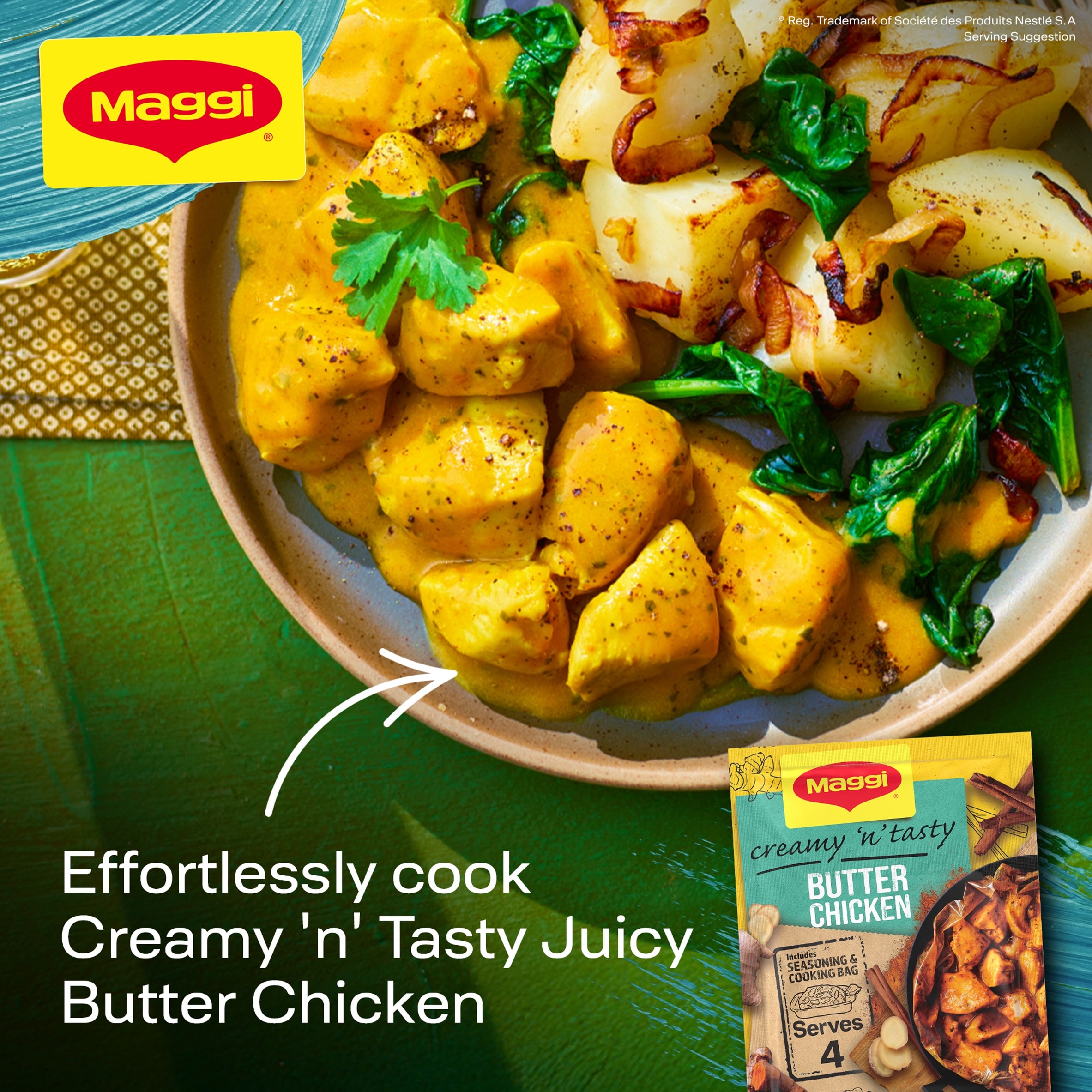 Maggi So Juicy Creamy Butter Chicken Recipe Mix 41g thumbnail 2