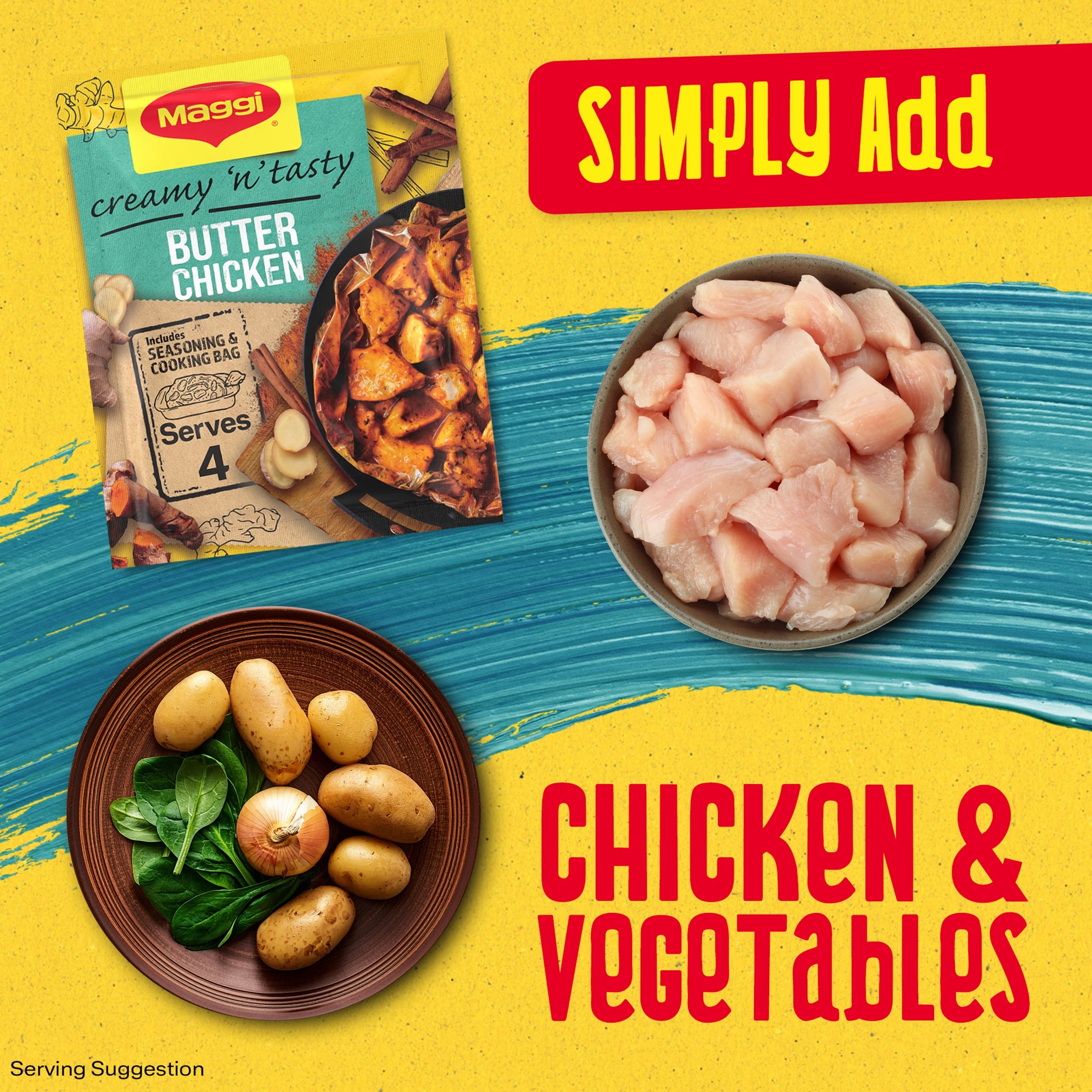 Maggi So Juicy Creamy Butter Chicken Recipe Mix 41g thumbnail 4