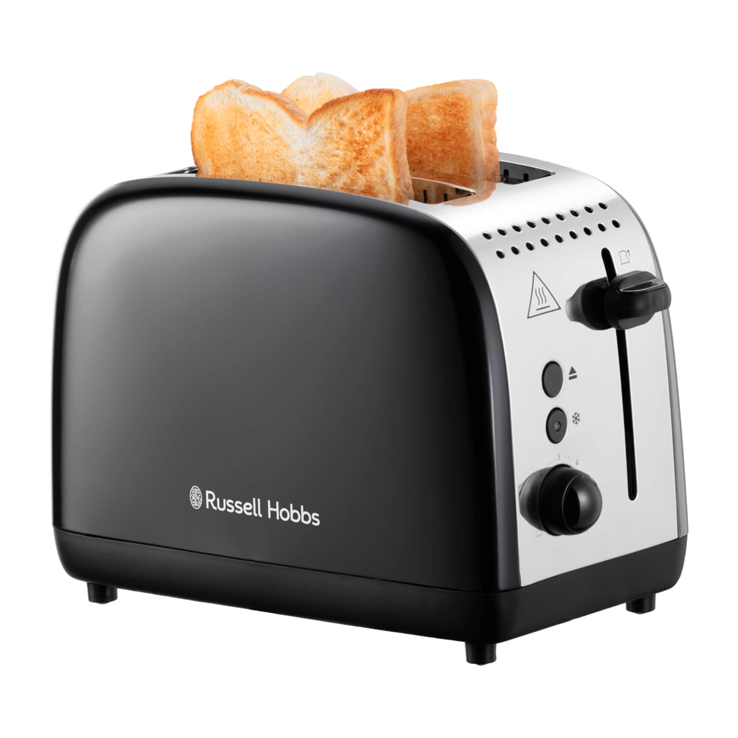 Russell Hobbs Black Stainless Steel 2 Slice Toaster thumbnail 2