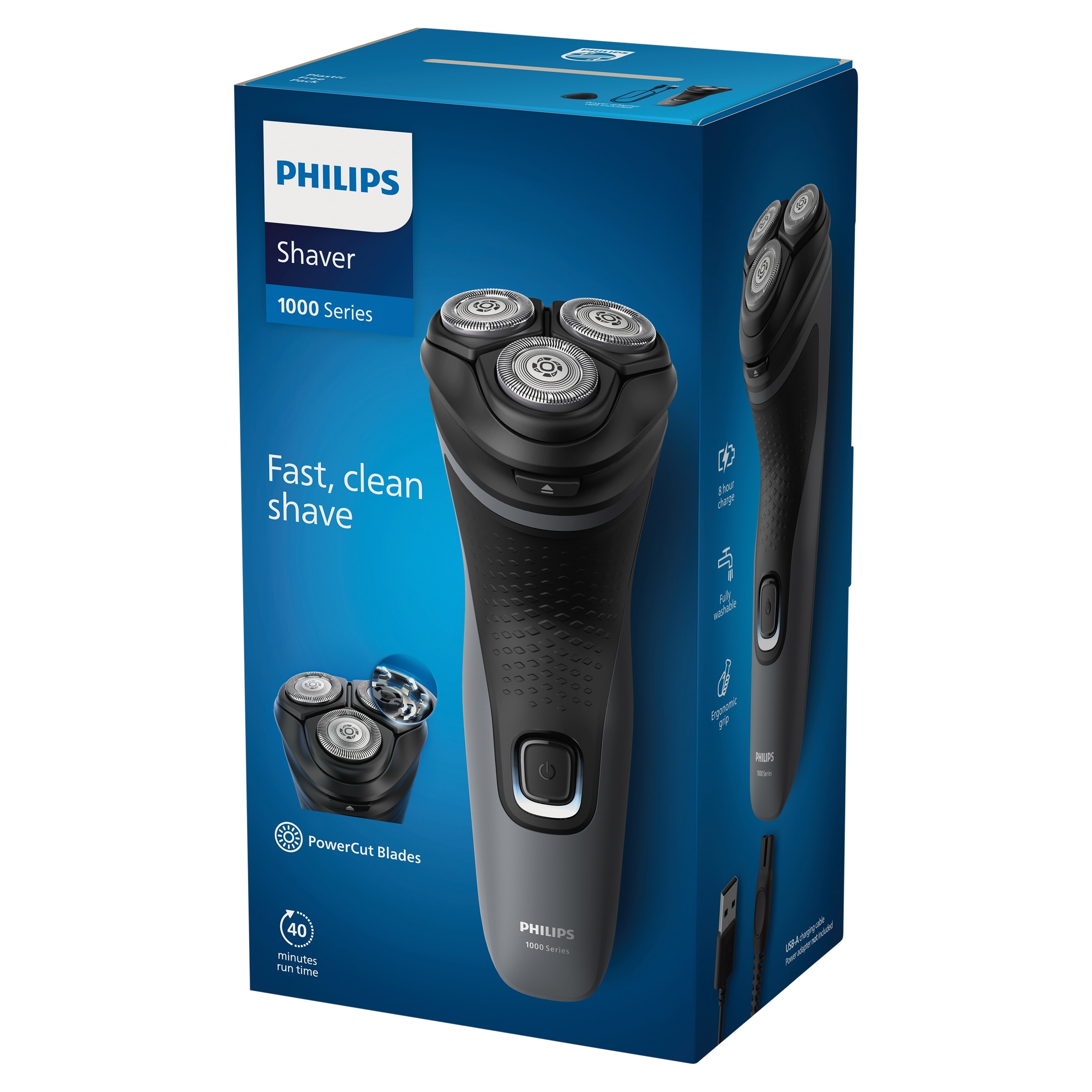 Philips Wet & Dry Electric Shaver Series 1000 with 4D Flex Heads