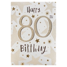 Inkdrops Birthday Card Happy 80Th Birthday