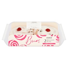 Tesco Belgian Buns 2 Pack thumbnail 2