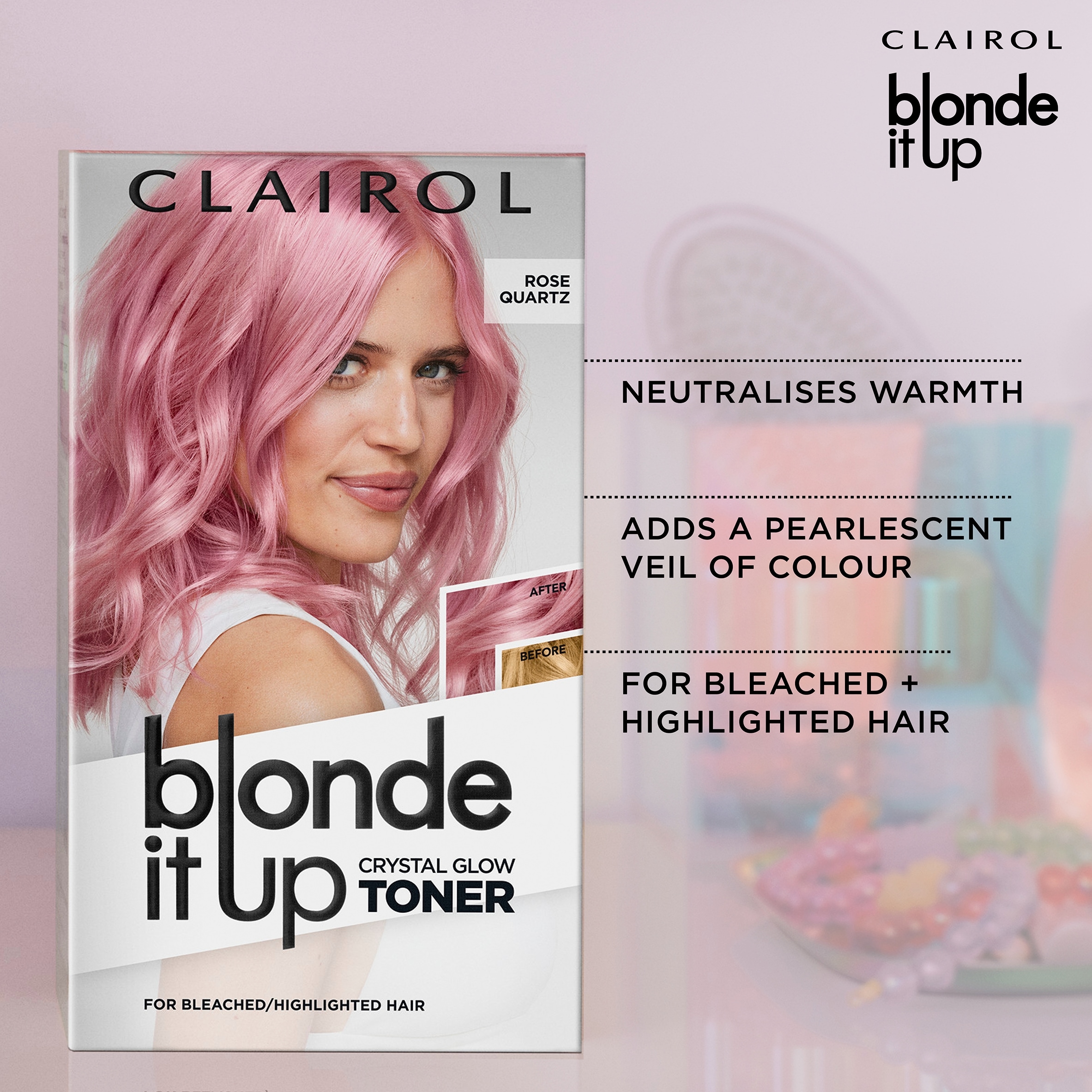 CLAIROL BLONDE IT UP CRYSTAL GLOW TONER KIT - LUMINOUS PEARL thumbnail 5