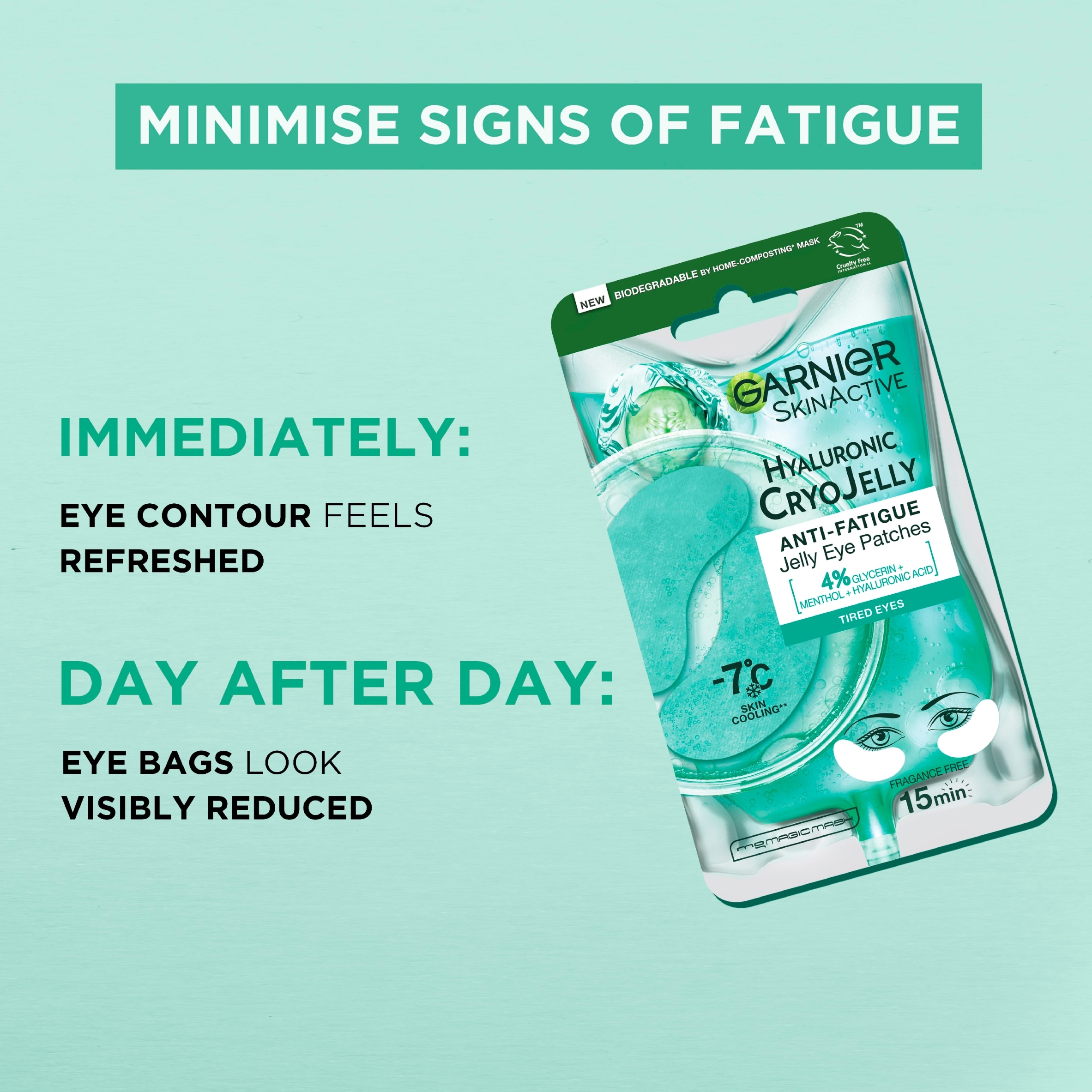 Garnier Skinactive Hyaluronic Cryo Jelly Eye Patches 5g thumbnail 2