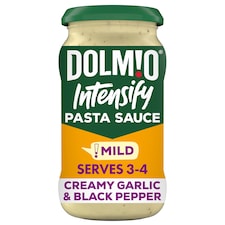 Dolmio Intensify Creamy Garlic & Black Pepper Sauce 390G