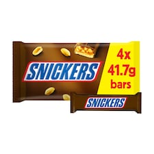 Snickers Milk Chocolate Bars Multipack 4 X 41.7G