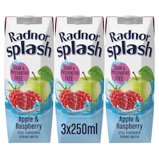 Radnor Splash Apple & Raspberry 3 X 250Ml