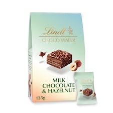 Lindt Milk Chocolate & Hazelnut Choco Wafers 135G