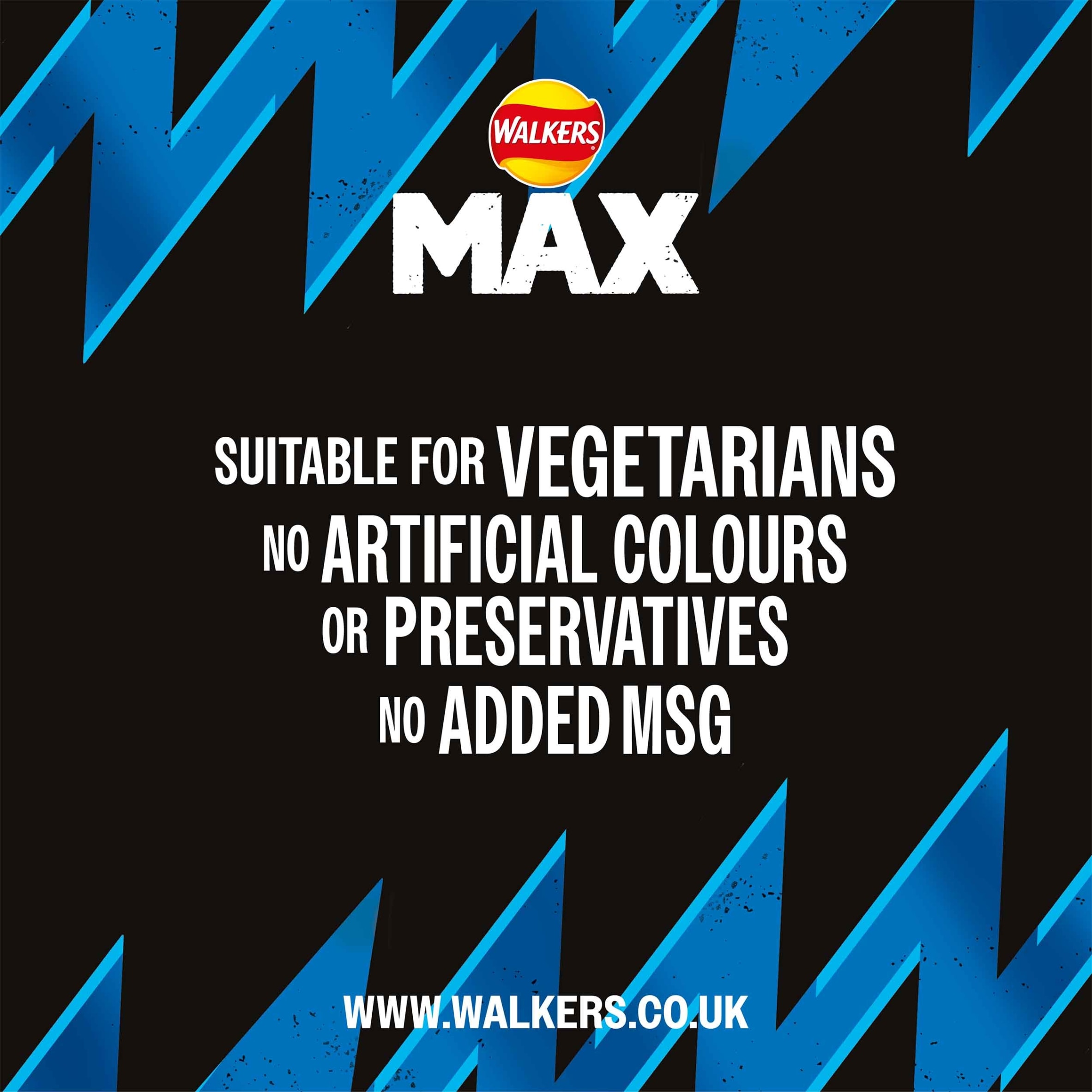 Walkers Max Salt & Malt Vinegar Crisps 60G thumbnail 2