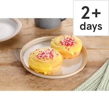 Tesco Raspberry Jam Trifle Buns 2 Pack