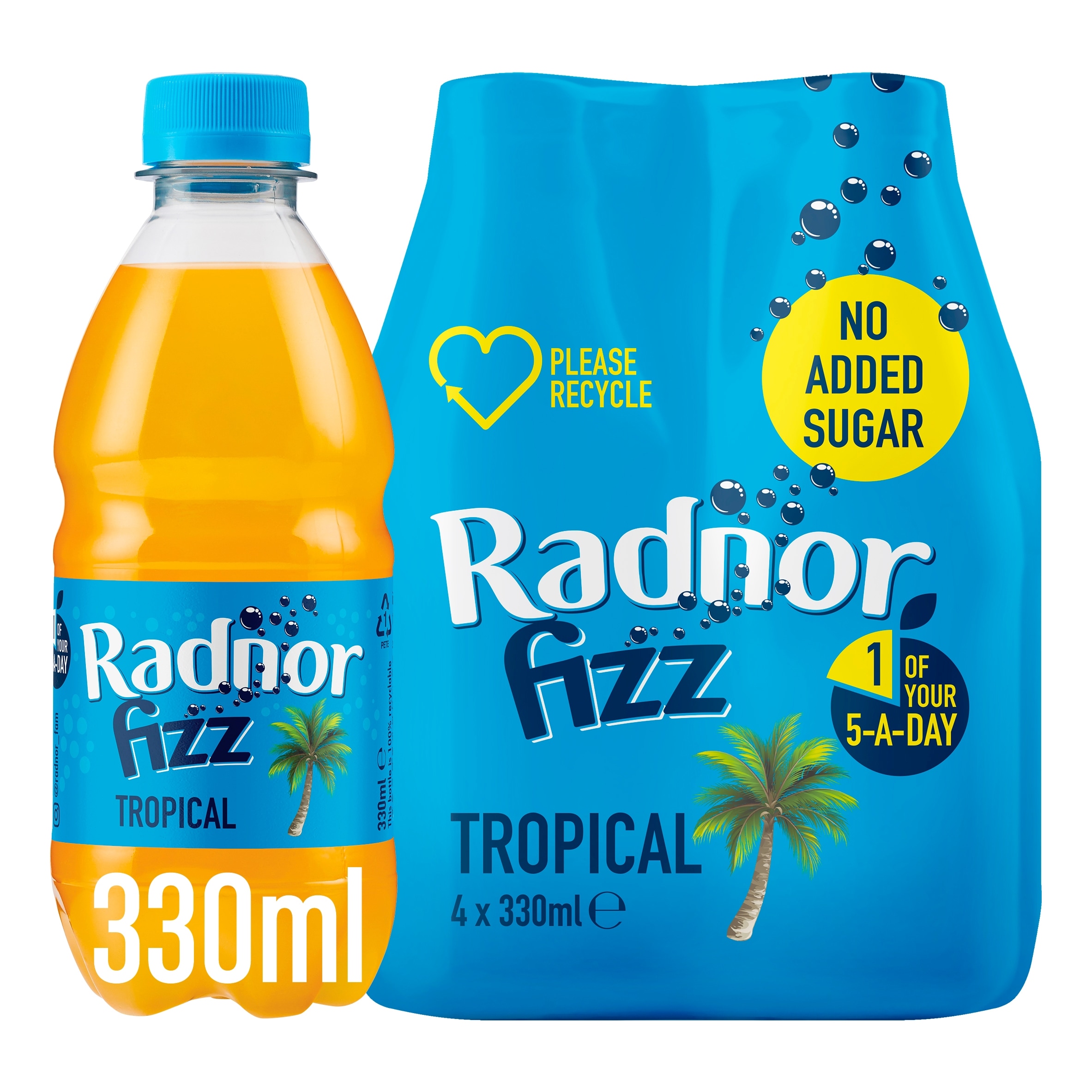 Radnor Fizz Tropical No Added Sugar Bottles