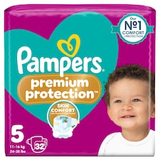 Pampers Premium Protection Size 5 32 Nappies