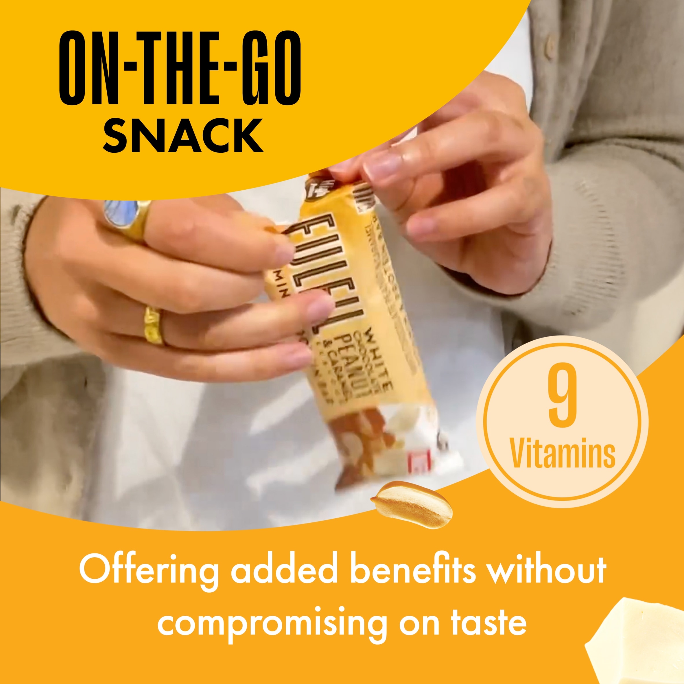 Fulfil Vitamin & Protein Bar - White Chocolate Peanut & Caramel 55g thumbnail 4