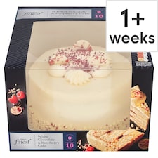 Tesco Finest White Chocolate & Raspberry Cake 16 Servings