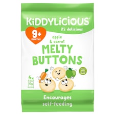 Kiddylicious Apple & Carrot Melty Buttons 5x6g