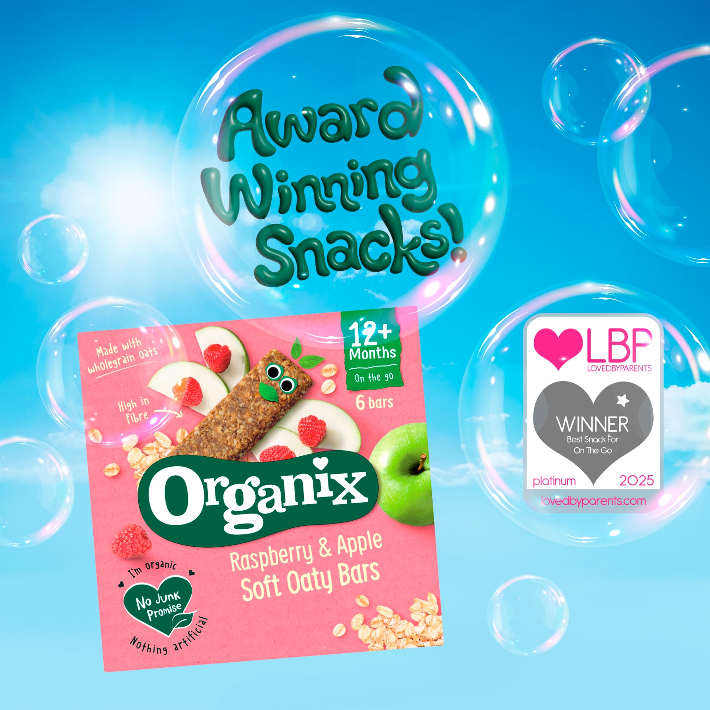 Organix Blackcurrant Soft Oaty Bars 6x23g thumbnail 3