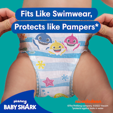 Pampers Splashers Baby Shark Size 3-4 Swim Nappies 12 Pack thumbnail 2