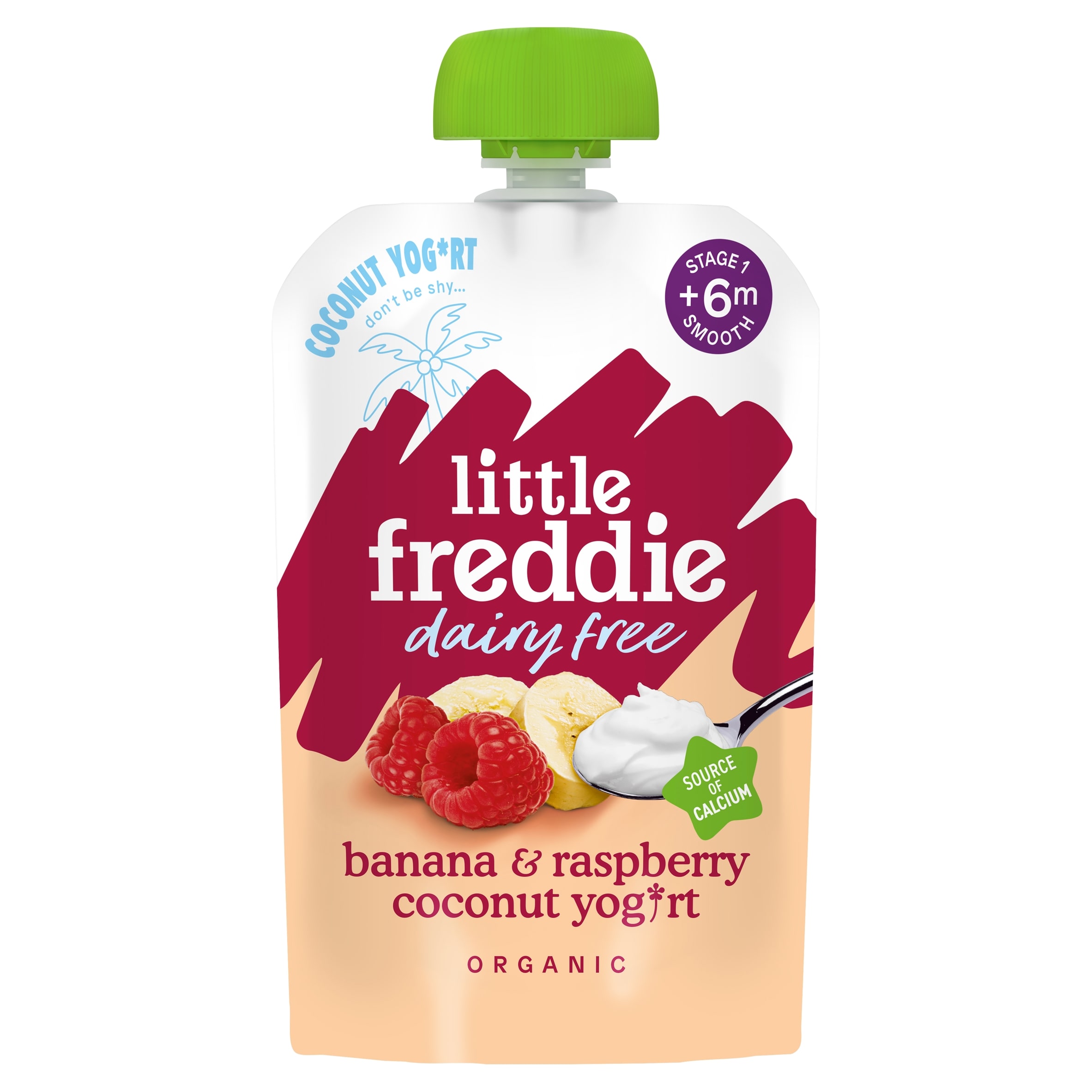 Little Freddie Organic Banana & Raspberry Dairy Free Yoghurt