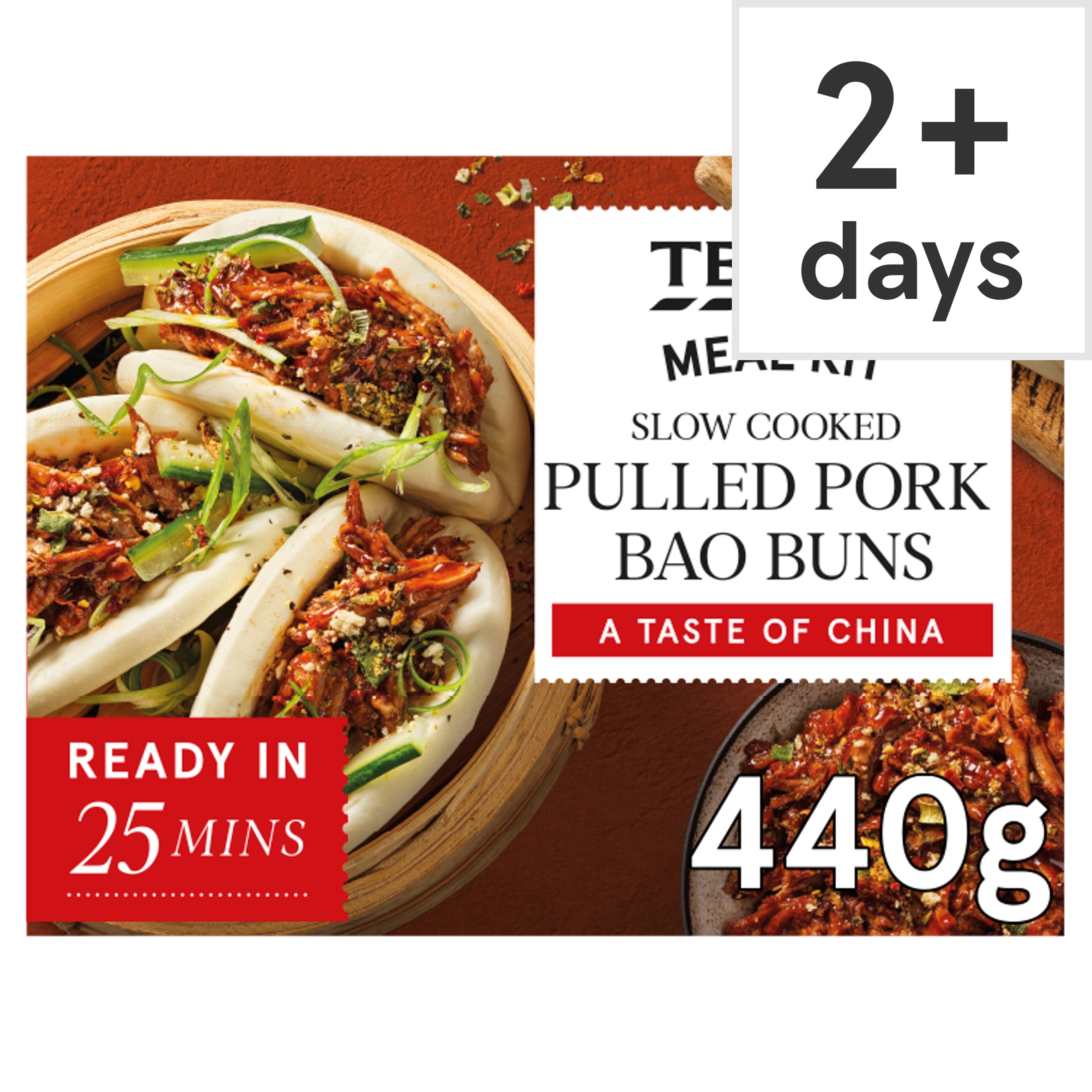 Tesco Meal Kit Slow Cooked Pulled Pork Bao Buns 440g