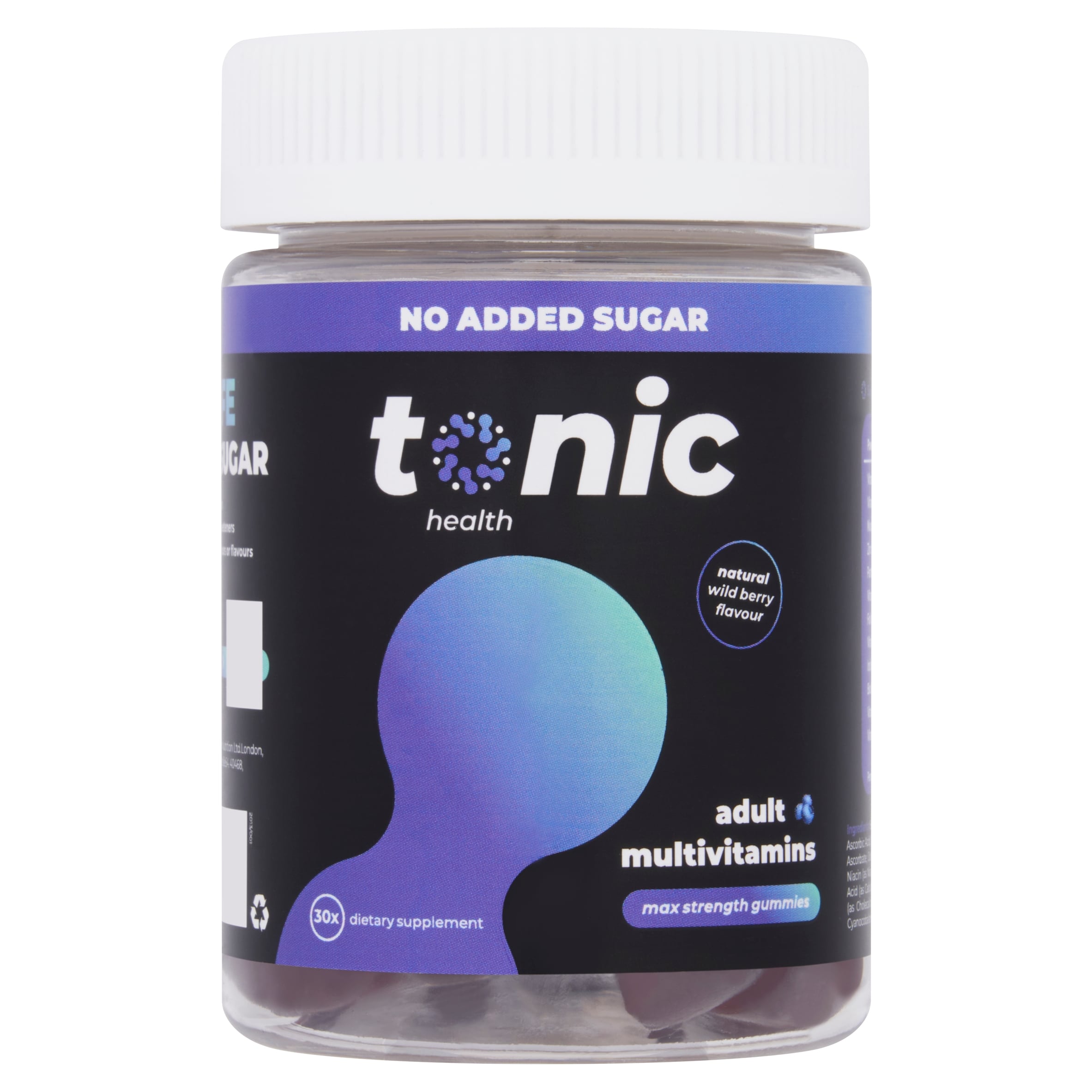 Tonic Adult Multivitamin Max Strength Wild Berry Gummies 30s