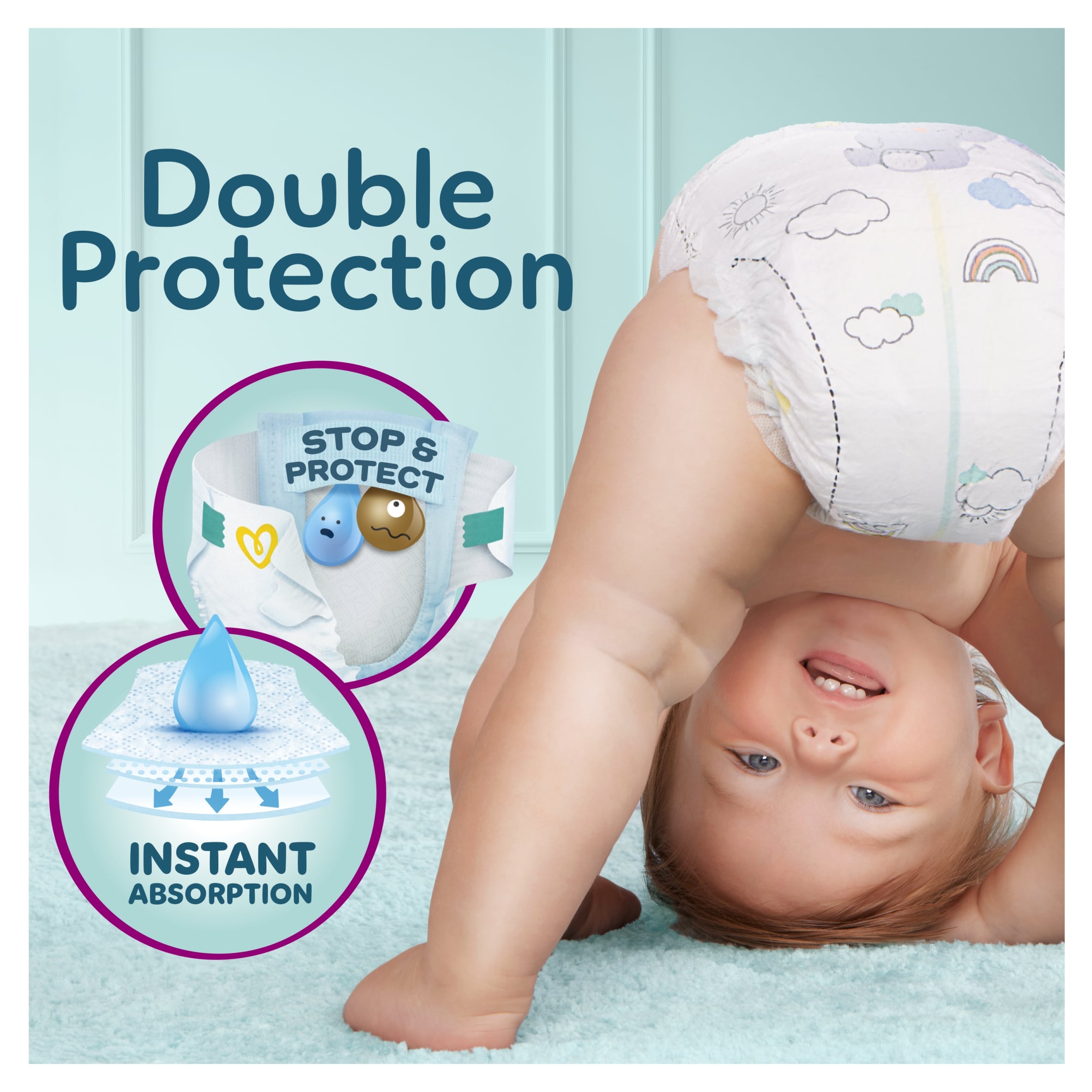 Pampers Premium Protection Size 4 37 Nappies thumbnail 2