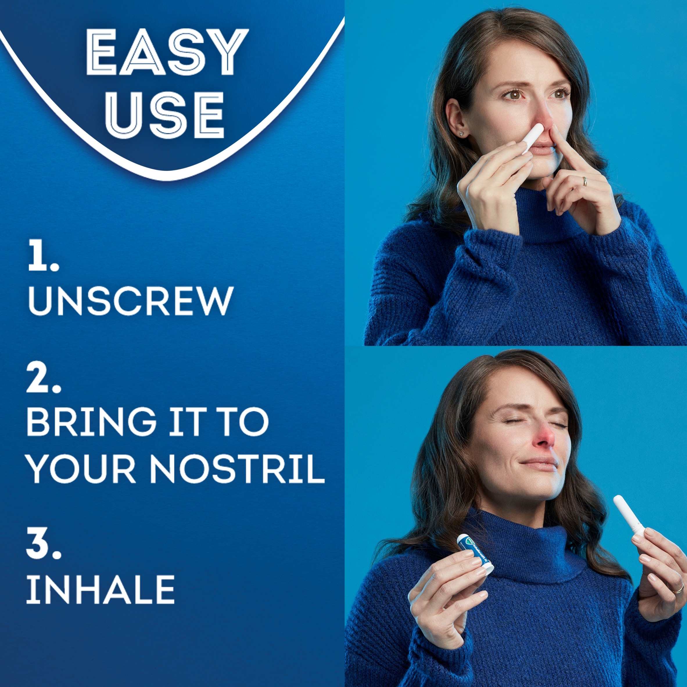 Vicks Inhaler Fast Acting Blocked Nose Relief Stick thumbnail 2