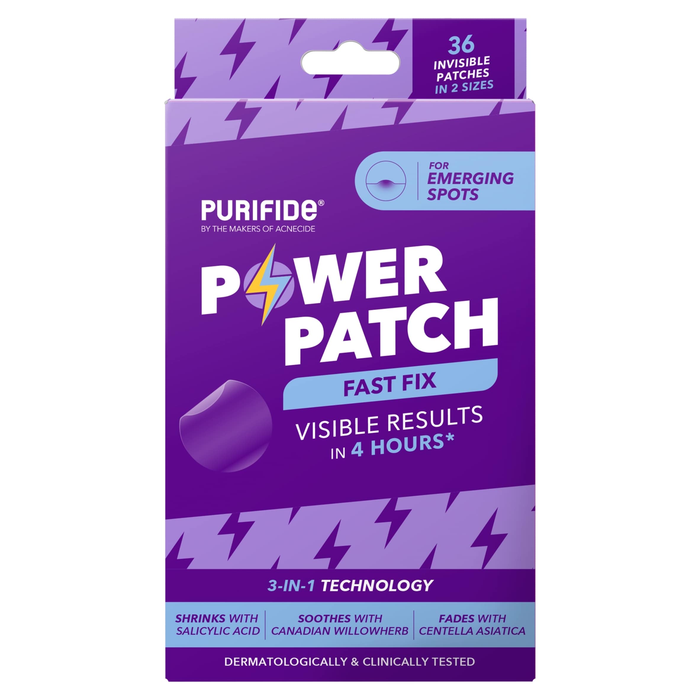 Purifide Power Patch Invisible Blemish Patches 36 Pack