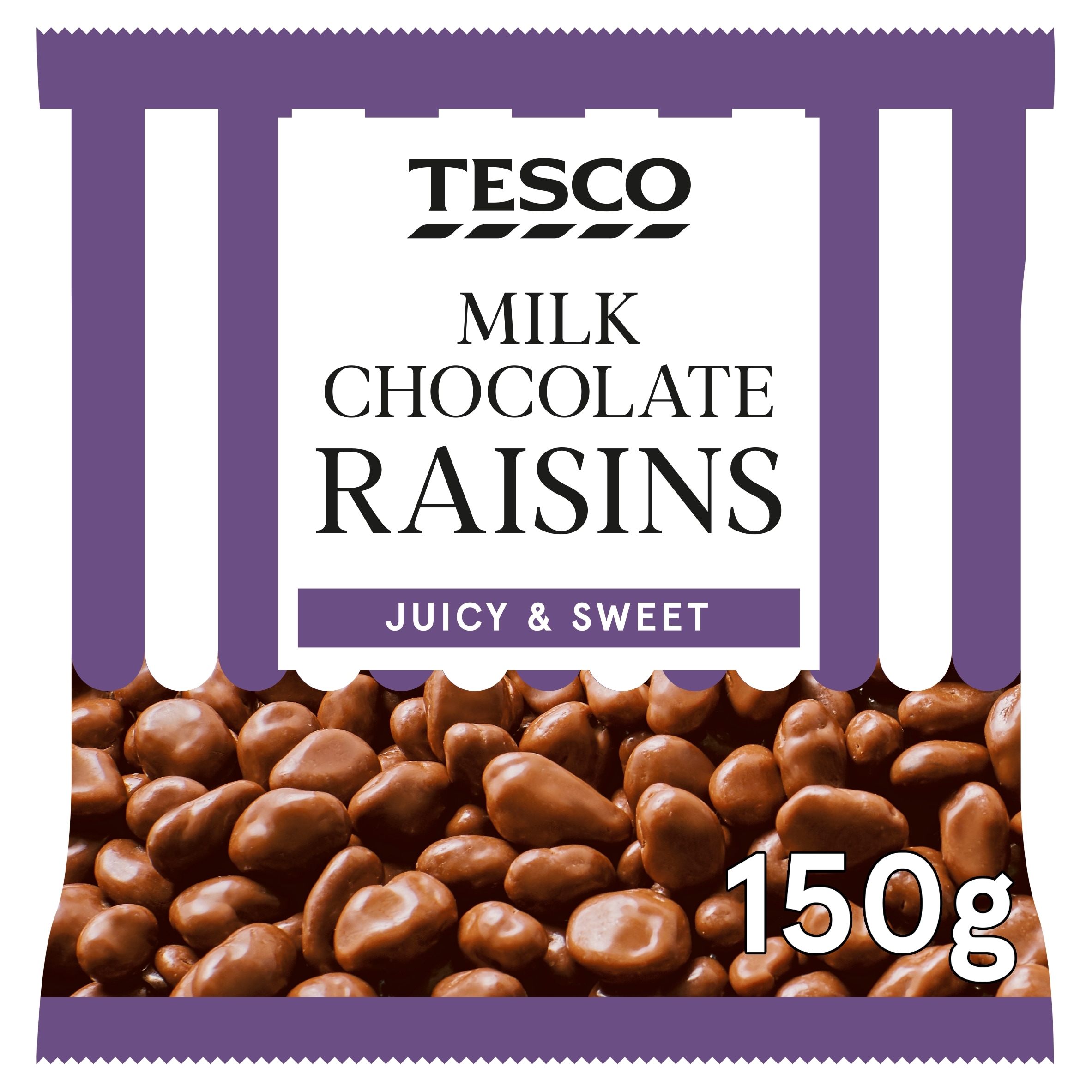 Tesco Milk Chocolate Raisins 150g