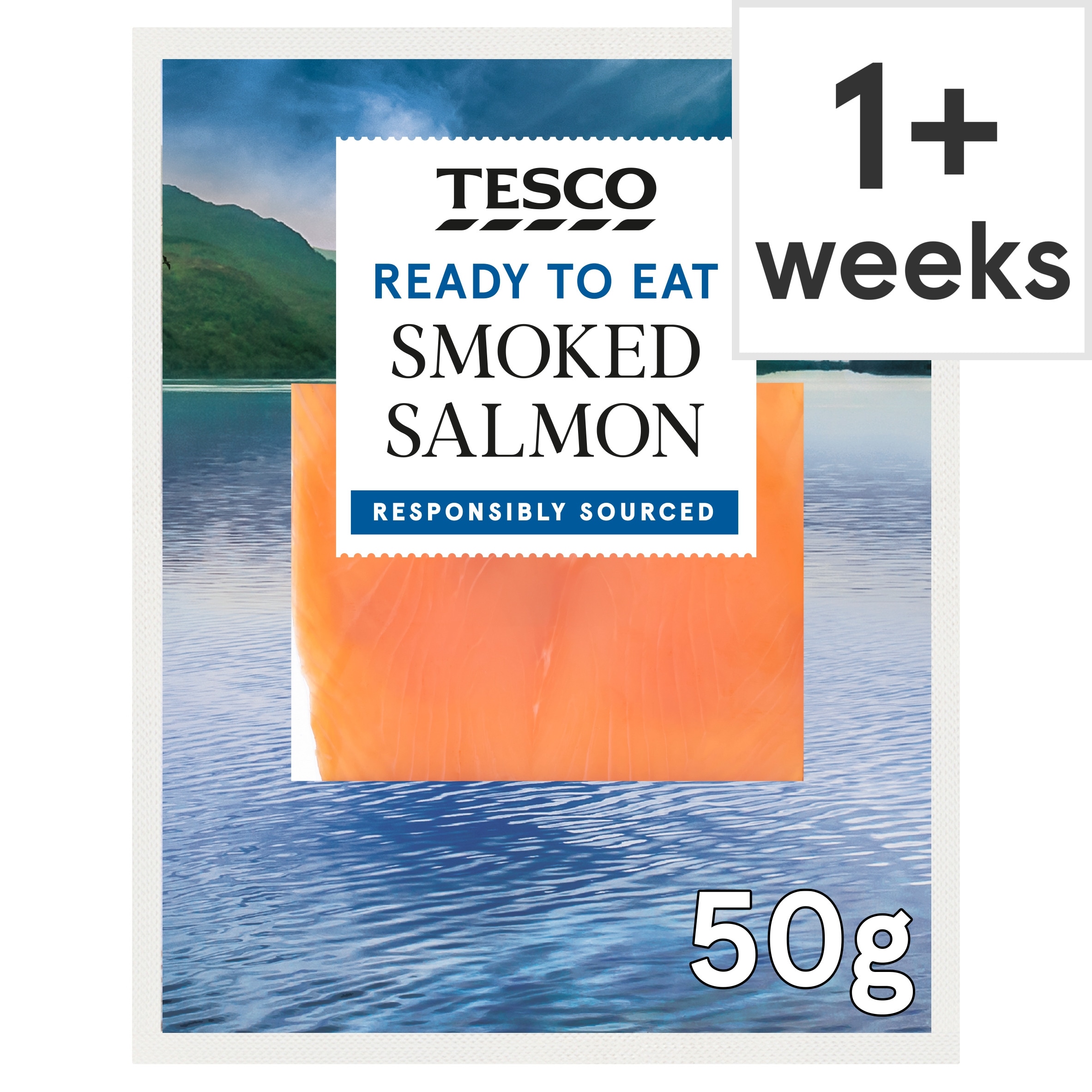 Tesco Smoked Salmon 50g 