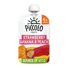 Piccolo Organic Strawberry Banana & Peach 100G