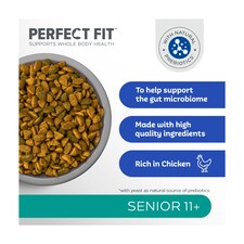 Perfect Fit Senior 11+ Dry Cat Food - Chicken 750g thumbnail 3