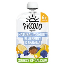 Piccolo Organic Natural Yogurt Blueberry & Banana 100G
