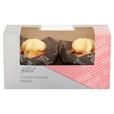 Tesco Finest Victoria Sponge Muffins 2 Pack thumbnail 2