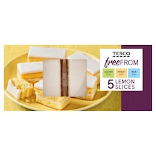 Tesco Free From Lemon Cake Slices 5 Pack