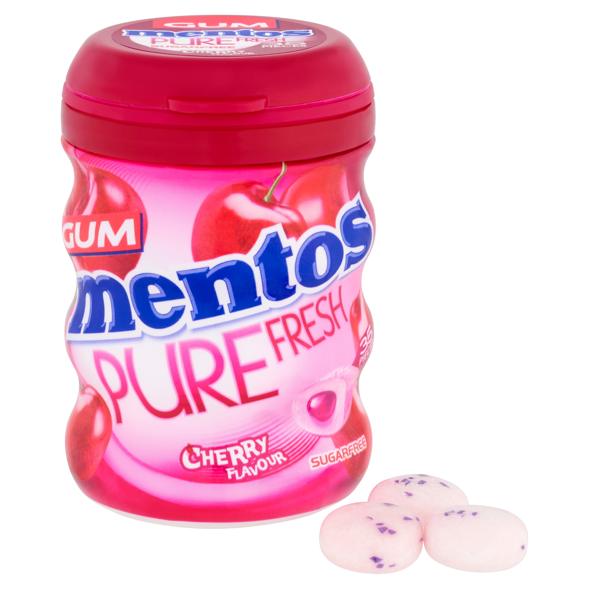 Mentos Pure Fresh Gum - Cherry Flavour 68g thumbnail 2