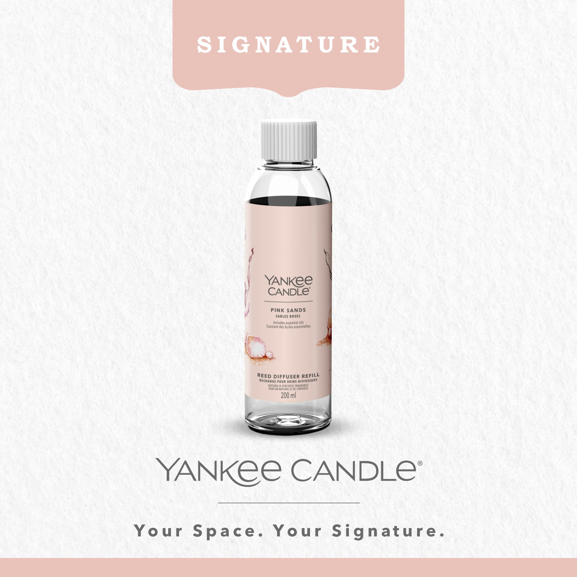 Yankee Classic Pink Sands Reed Diffuser Refill 200ML thumbnail 2