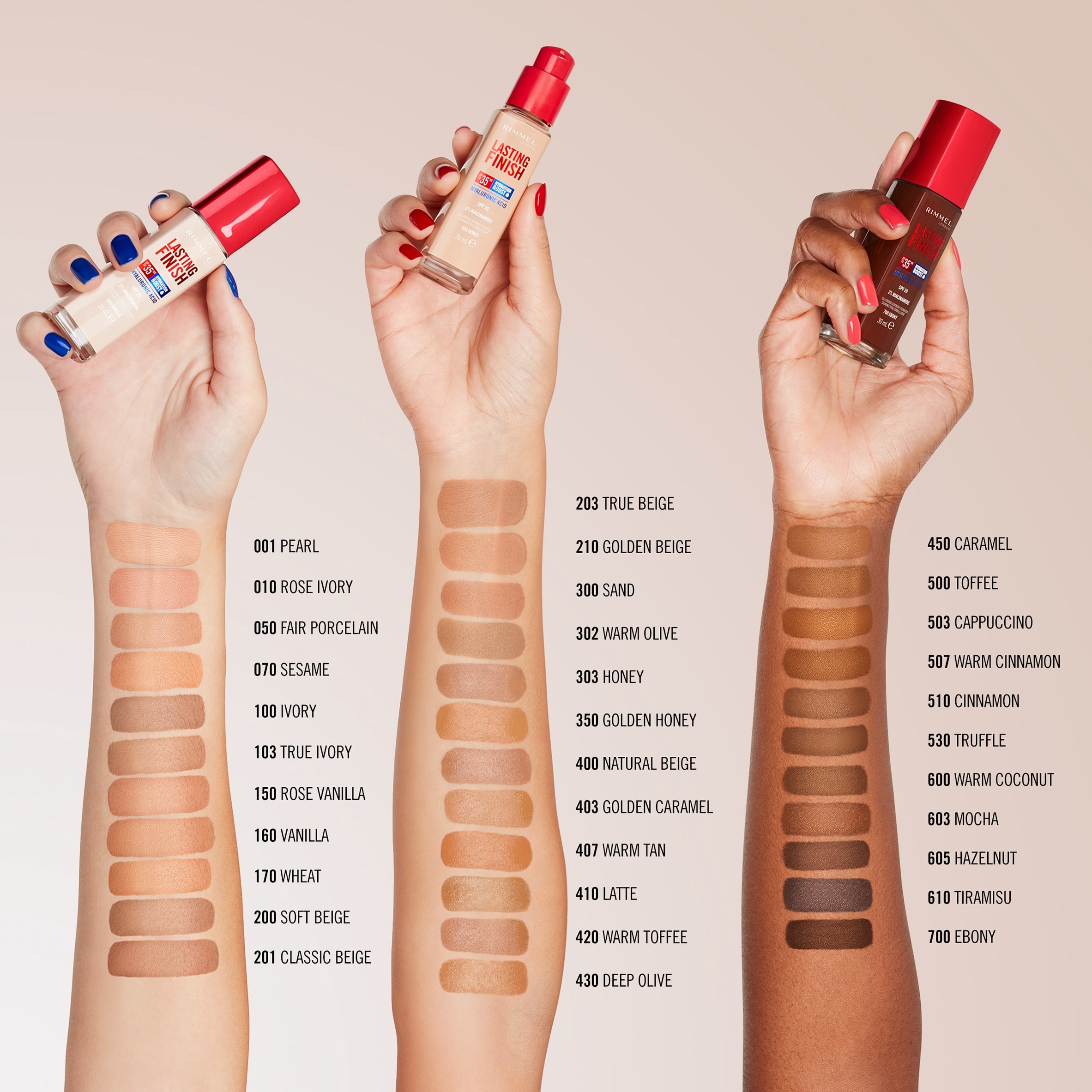 Rimmel Lasting Finish Foundation 001 Pearl 30Ml thumbnail 2