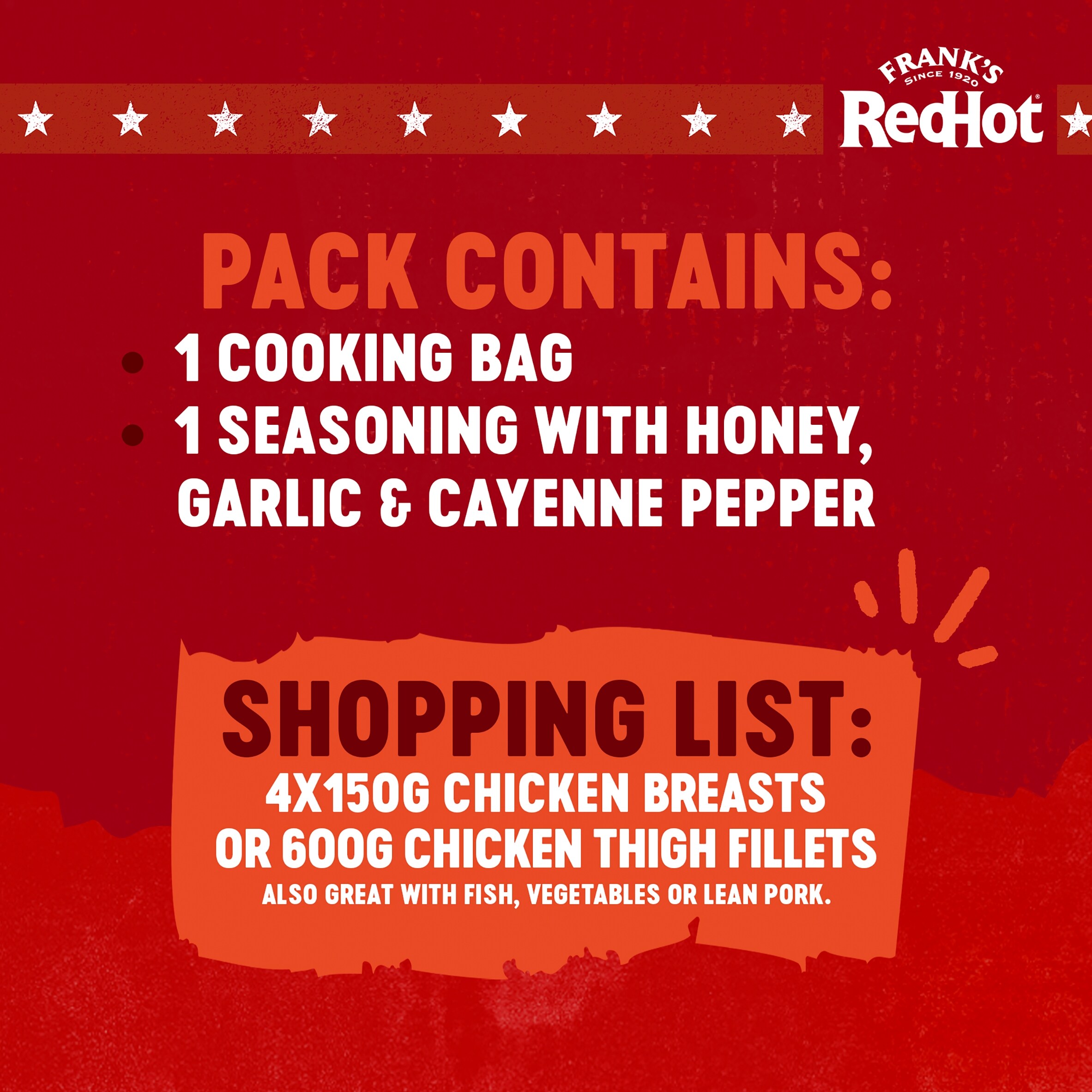 Frank's RedHot Sweet & Spicy Georgia Style Cook-In-Bag 25G thumbnail 3